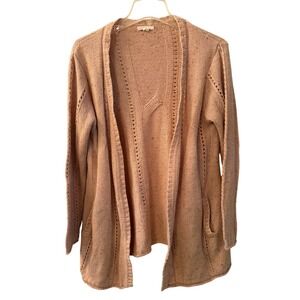 Anthropologie Tulle Beige Women's Cardigan Size Medium